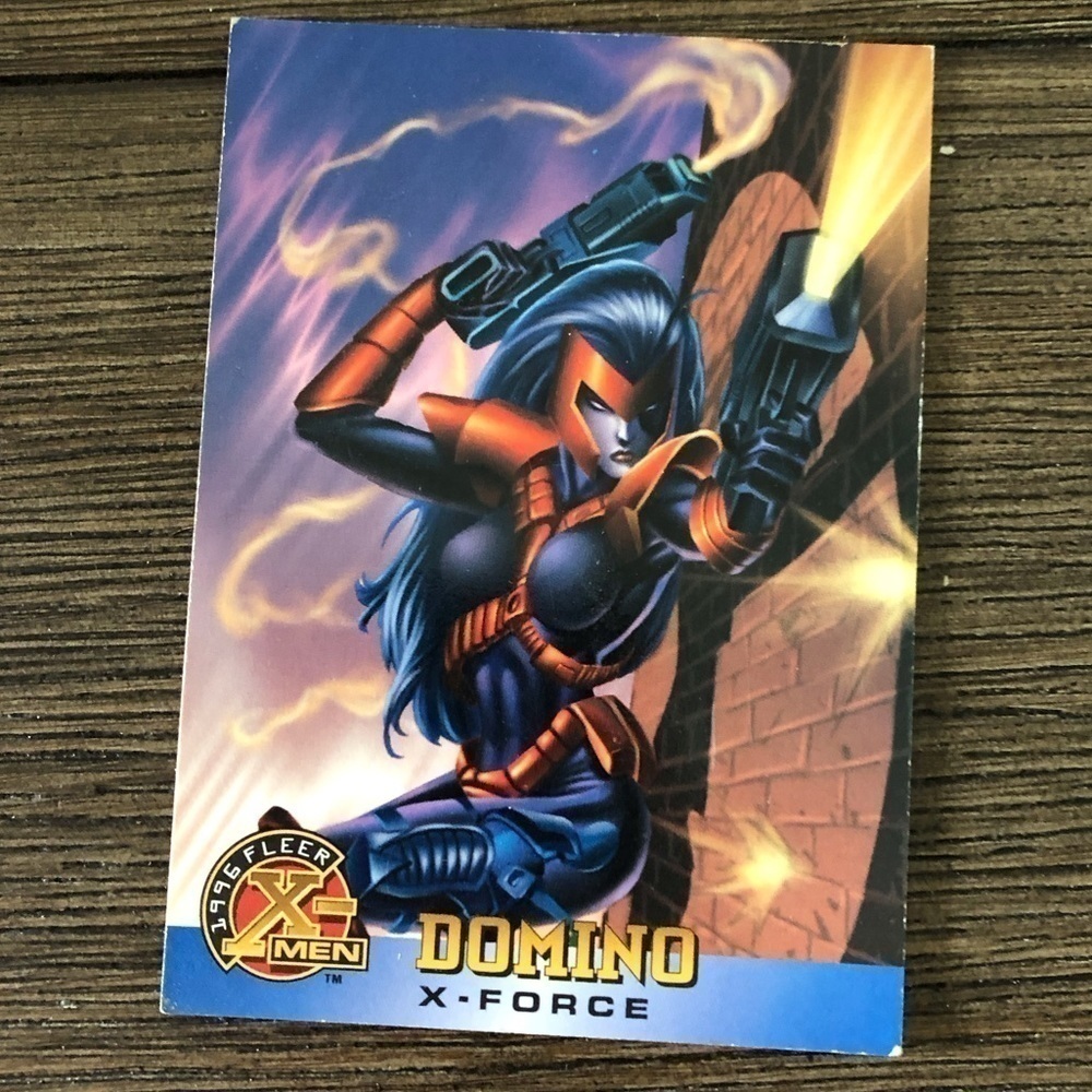 X-men ’96 Fleer trading card: Domino (X-Force) #22